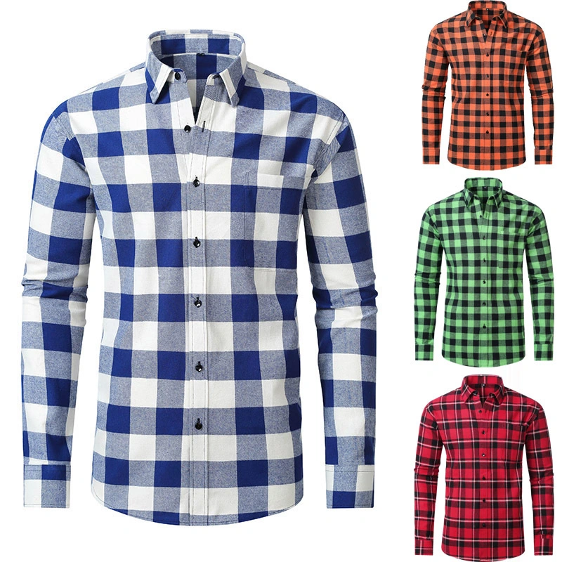 2023 New Custom 100% Cotton Men&prime; S Slim/Loose Dress Shirt Blouse Long Sleeve Casual Formal Business Shirts for Men