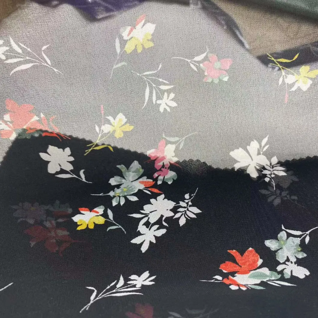 Tn Textile Poly Composite Satin Fabric Leopard Print for Women Dress Garment